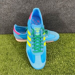 Adidas SL 72 OG Shoes Women's Size 10 Sky Rush/ Solar Yellow/ Lucid Pink JI0196